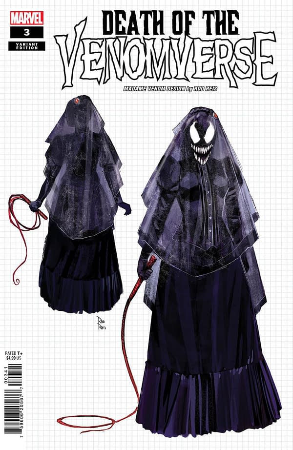 Cover image for DEATH OF THE VENOMVERSE 3 ROD REIS DESIGN VARIANT