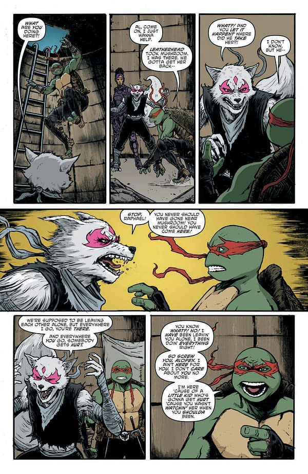 Interior preview page from Teenage Mutant Ninja Turtles #142