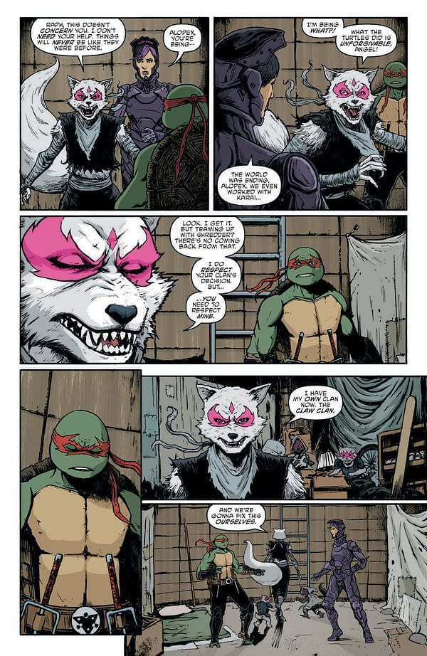 Interior preview page from Teenage Mutant Ninja Turtles #142
