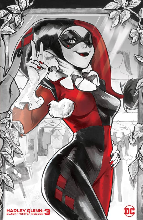 Cover image for Harley Quinn: Black + White + Redder #3