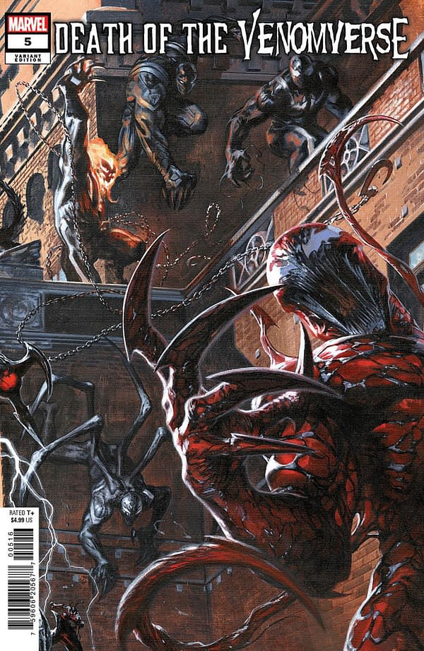 Cover image for DEATH OF THE VENOMVERSE 5 GABRIELE DELL'OTTO CONNECTING VARIANT