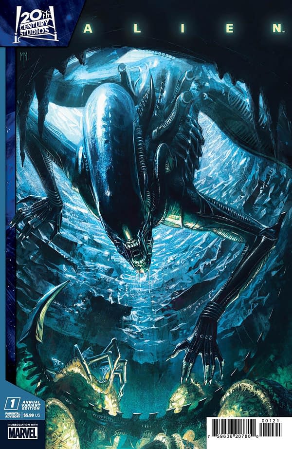 Cover image for ALIEN ANNUAL 1 MARCO MASTRAZZO VARIANT