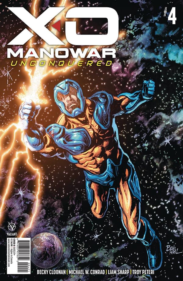 Cover image for X-O MANOWAR UNCONQUERED #4 CVR B HALL