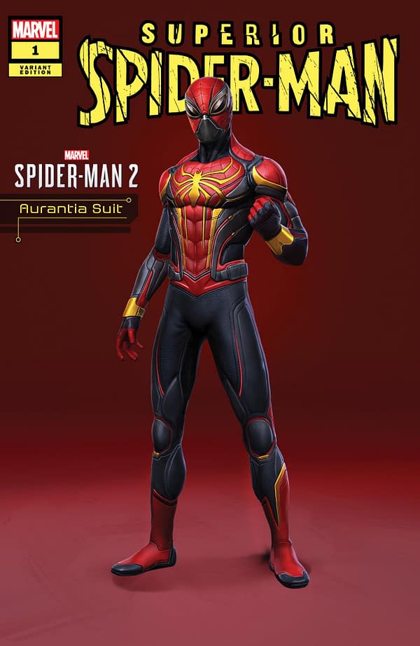 Cover image for SUPERIOR SPIDER-MAN 1 AURANTIA SUIT MARVEL'S SPIDER-MAN 2 VARIANT