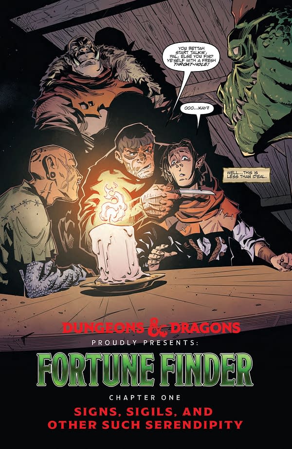 Interior preview page from DUNGEONS AND DRAGONS: FORTUNE FINDER #1 MAX DUNBAR COVER