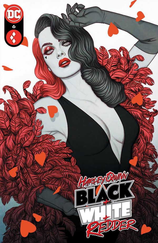 Cover image for Harley Quinn: Black + White + Redder #6