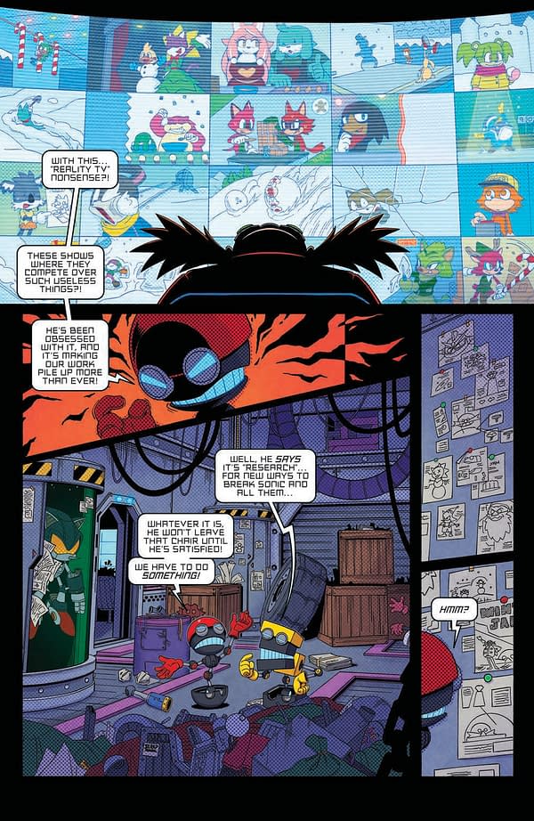 Interior preview page from SONIC THE HEDGEHOG: WINTER JAM #1 MIN HO KIM COVER