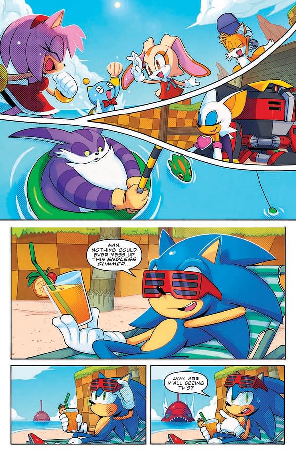 Interior preview page from SONIC THE HEDGEHOG: WINTER JAM #1 MIN HO KIM COVER