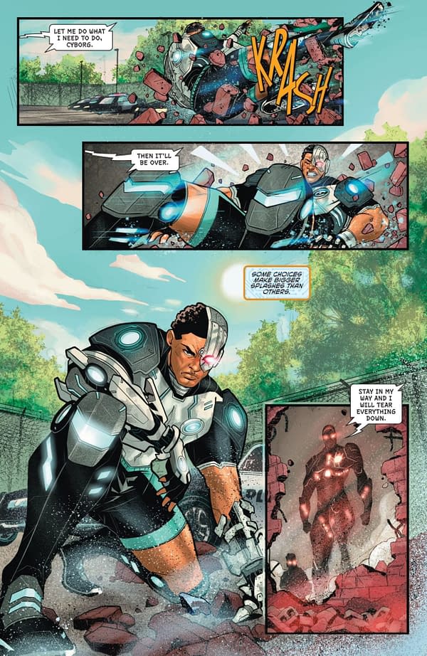 Interior preview page from Cyborg #6
