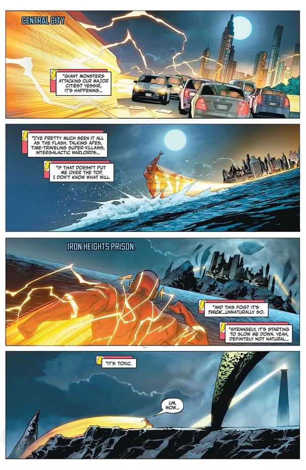 Interior preview page from Justice League vs. Godzilla vs. Kong #3