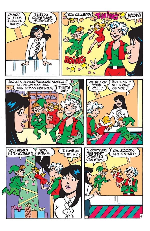Interior preview page from Archie Christmas Spectacular 2023