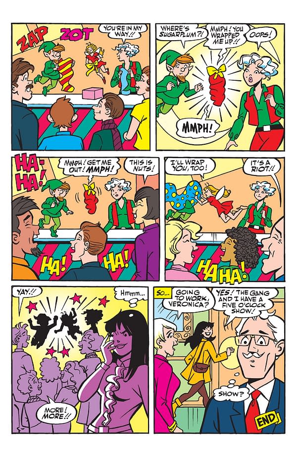 Interior preview page from Archie Christmas Spectacular 2023