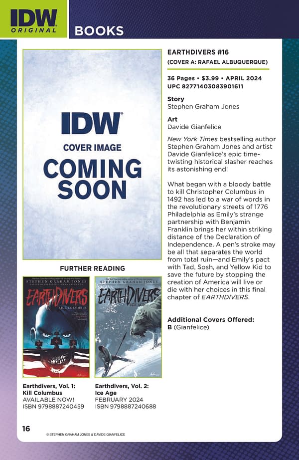 IDW March 2024 Solicits & Solicitations