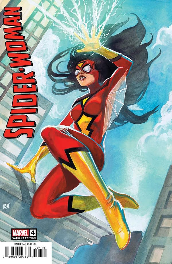 Cover image for SPIDER-WOMAN 4 STEPHANIE HANS VARIANT [GW]
