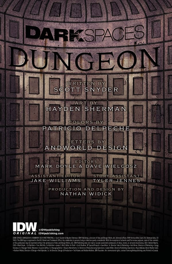 Interior preview page from DARK SPACES: DUNGEON #3 HAYDEN SHERMAN COVER