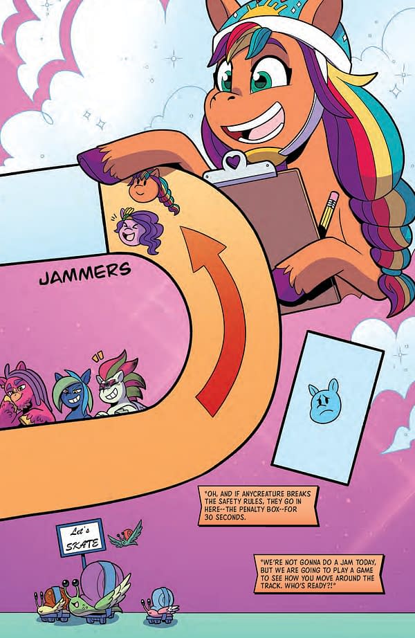 Interior preview page from MY LITTLE PONY: KENTUCKY ROLLER DERBY #2 NATALIE HAINES COVER
