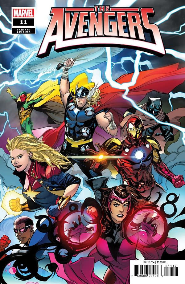Cover image for AVENGERS #11 EMA LUPACCHINO VARIANT