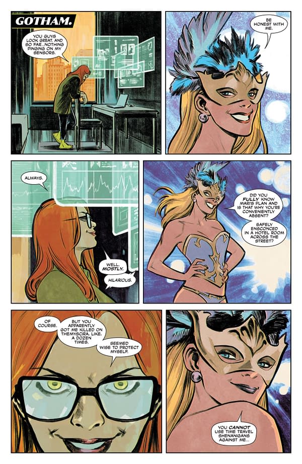 Interior preview page from Birds of Prey #8