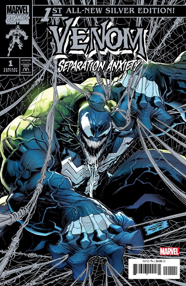 Cover image for VENOM: SEPARATION ANXIETY #1 GERARDO SANDOVAL SILVER VARIANT