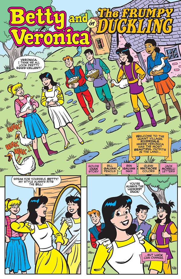 Interior preview page from Betty and Veronica: Friends Forever - Fairy Tales