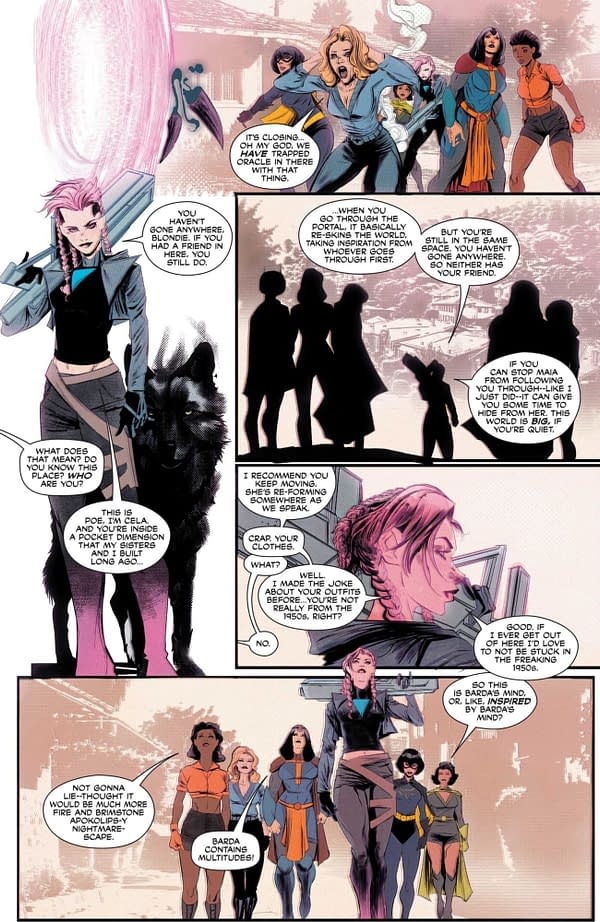 Interior preview page from Birds of Prey #10