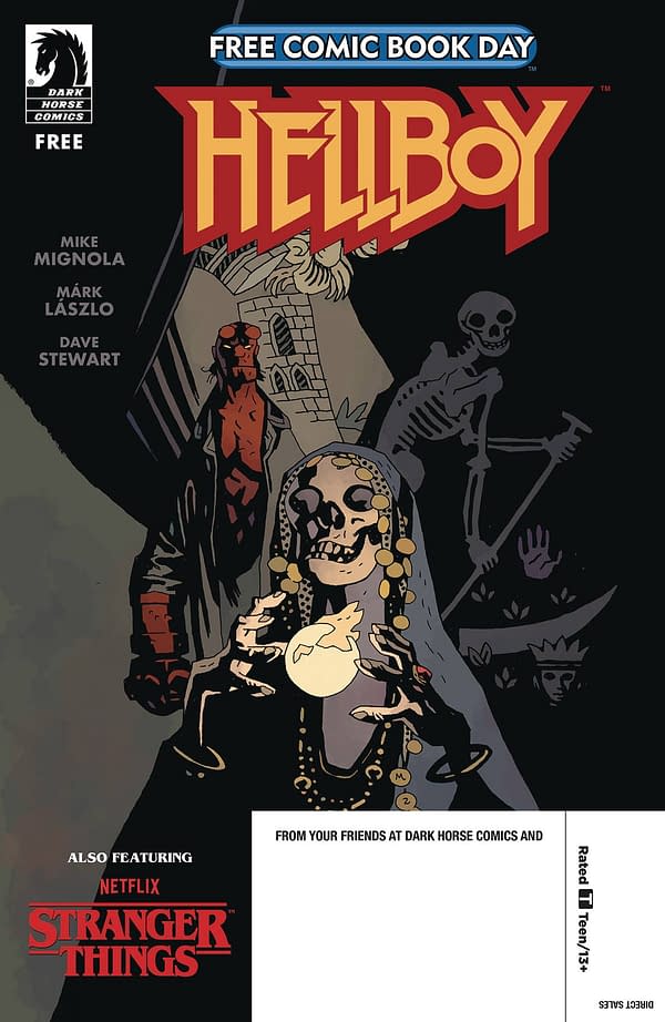 Ten Pages Of Hellboy/Stranger Things For Free Comic Book Day