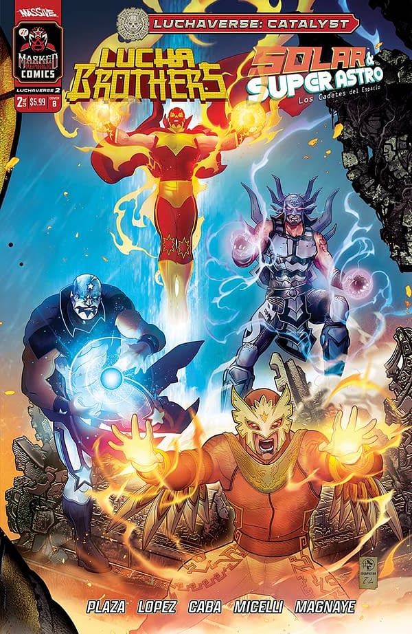 Cover image for LUCHAVERSE CATALYST #2 (OF 3) CVR B COLAPIETRO CONNECTING (M