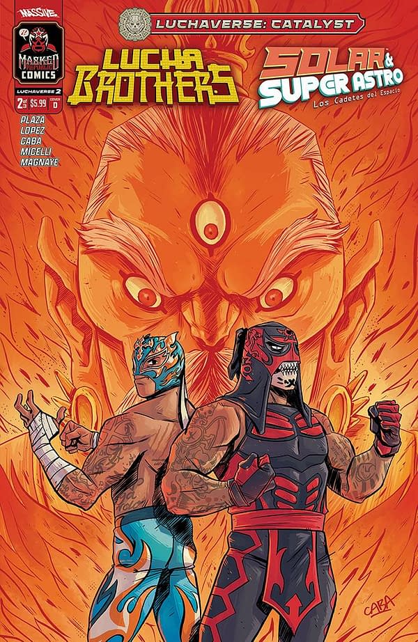 Cover image for LUCHAVERSE CATALYST #2 (OF 3) CVR D CABA (MR)