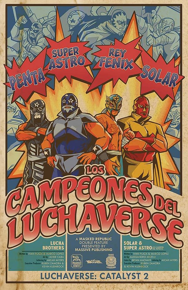 Cover image for LUCHAVERSE CATALYST #2 (OF 3) CVR E 10 COPY INCV POSTER HOMA