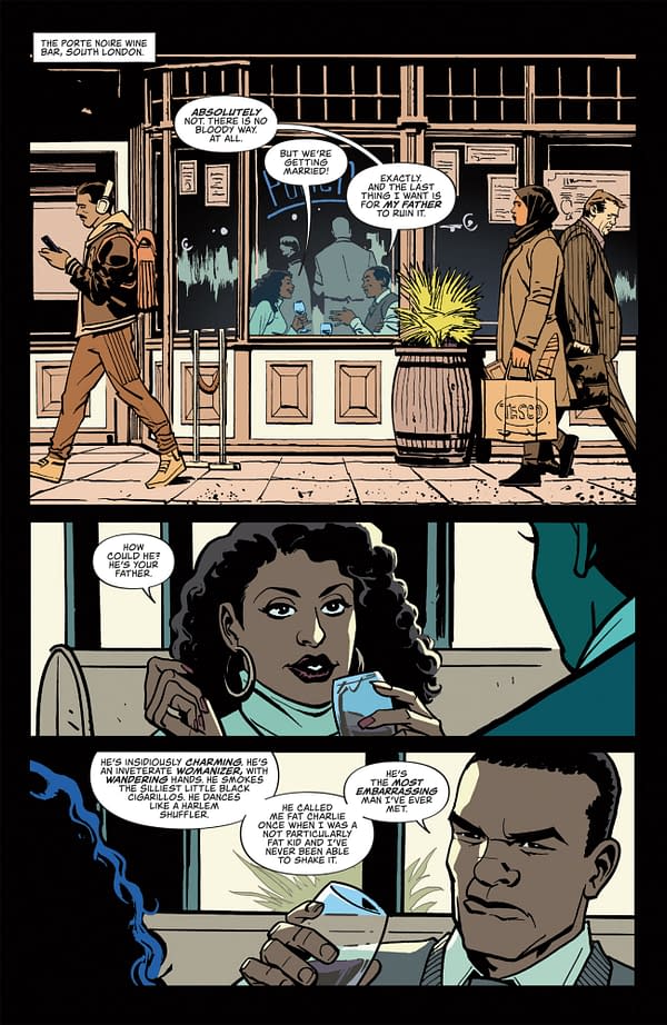 Interior preview page from ANANSI BOYS #1 CHRIS SOTOMAYOR COVER