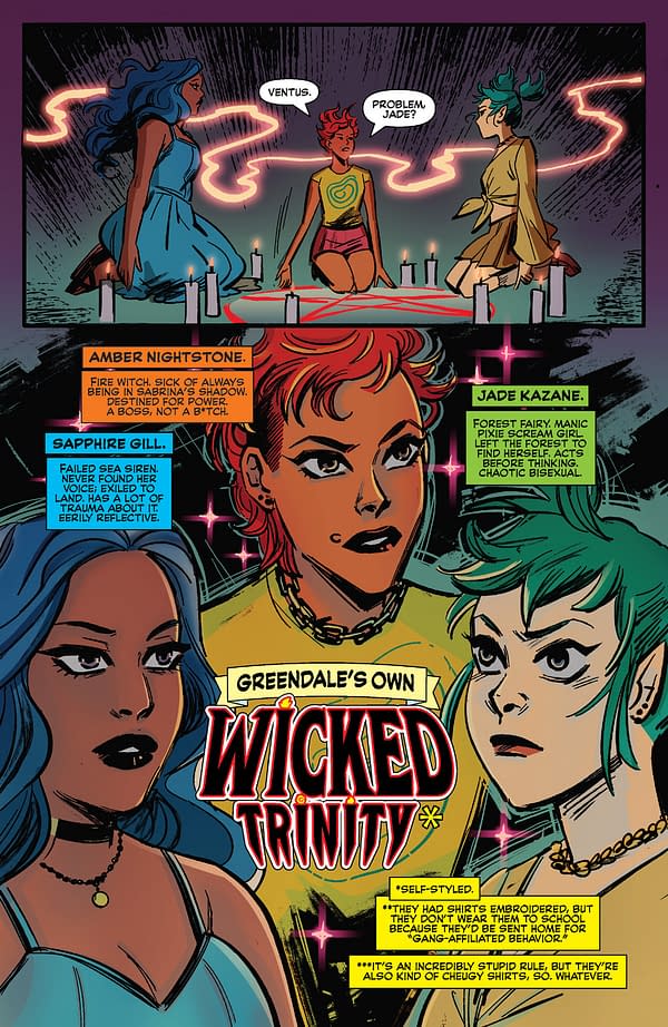 Interior preview page from Wicked Trinity #1