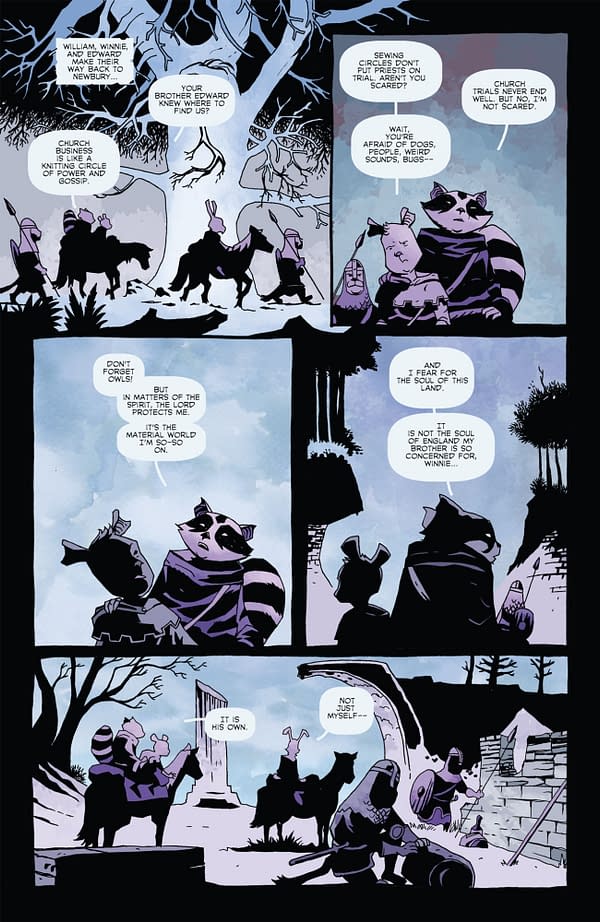 Interior preview page from WILLIAM OF NEWBURY #3 MICHAEL AVON OEMING COVER