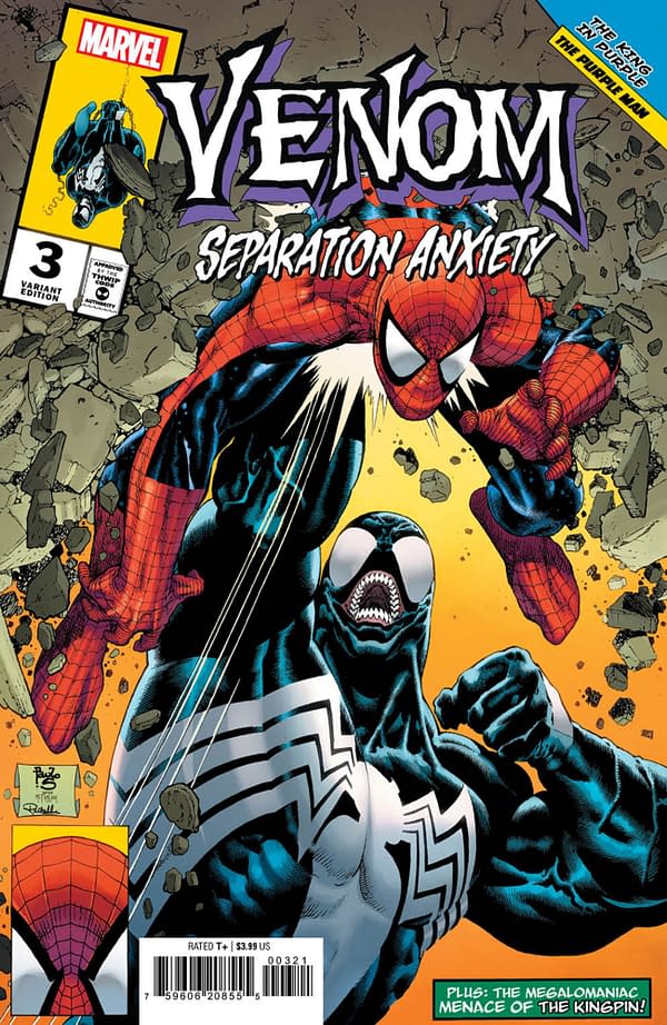 Cover image for VENOM: SEPARATION ANXIETY #3 PAULO SIQUEIRA HOMAGE VARIANT