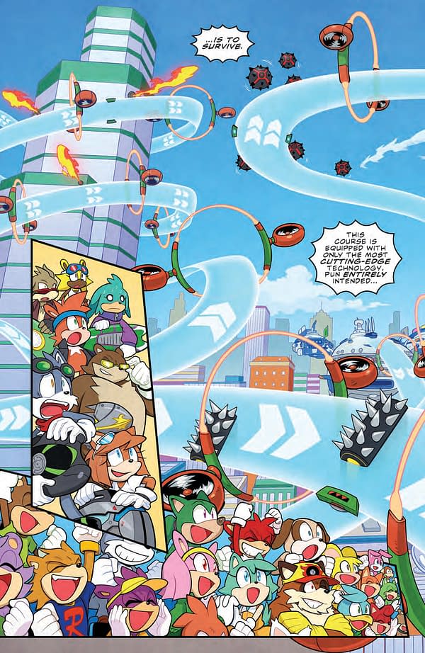 Interior preview page from SONIC THE HEDGEHOG #70 AARON HAMMERSTROM COVER