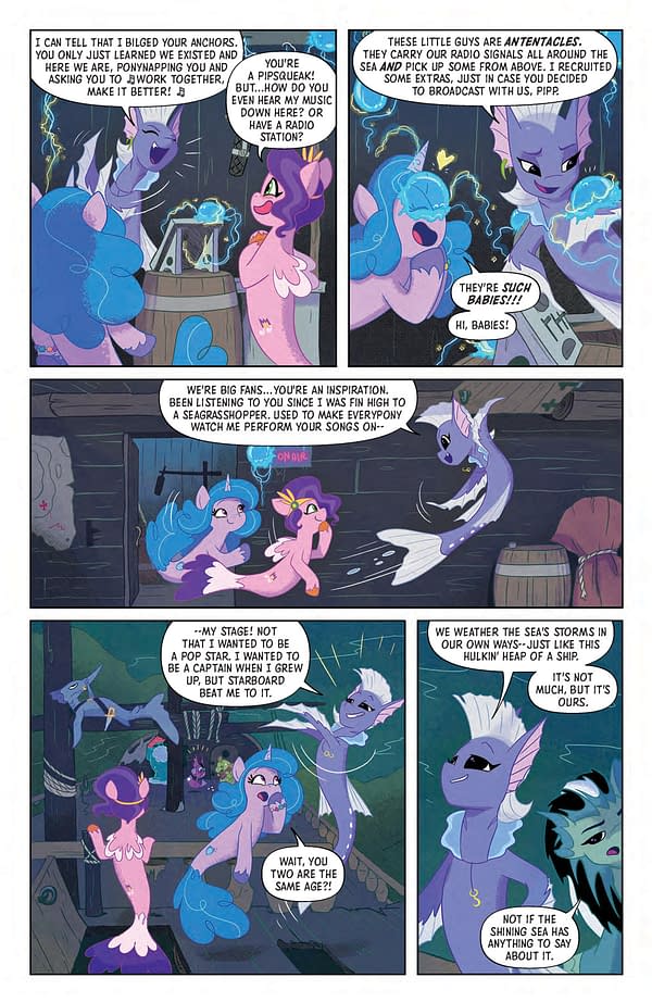 Interior preview page from MY LITTLE PONY: SET YOUR SAIL #3 PAULINA GANUCHEAU COVER