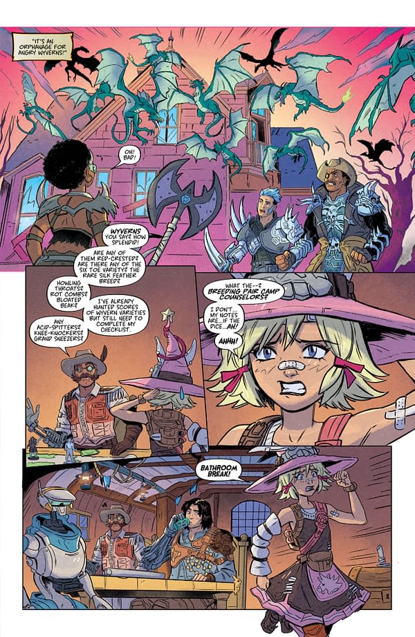 Interior preview page from TINY TINA'S WONDERLANDS: LAND OF THE GIANTS #1 DERON BENNETT COVER