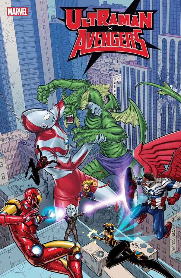 Cover image for ULTRAMAN X THE AVENGERS #1 E.J. SU VARIANT