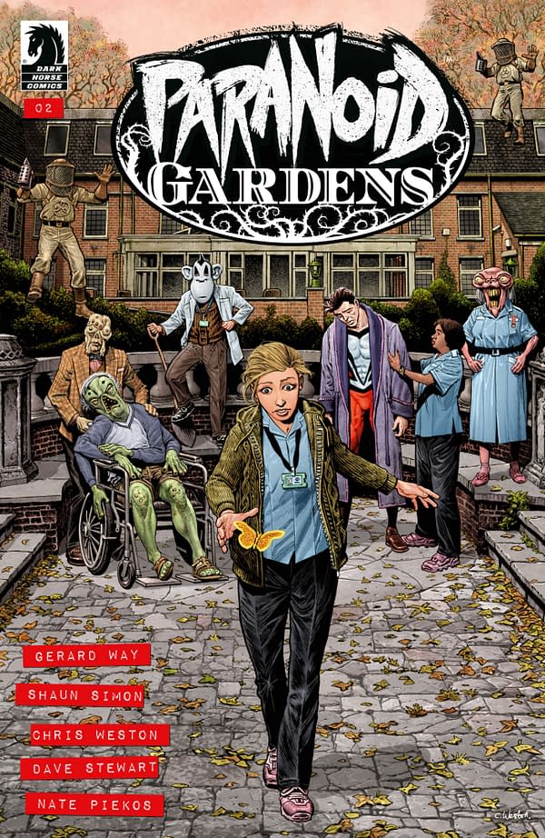 Cover art for PARANOID GARDENS #2 DAVE STEWART COVER