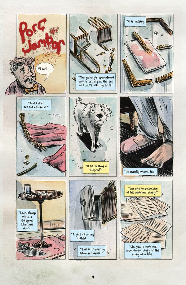 Interior preview page from GILT FRAME #2 MATT KINDT COVER