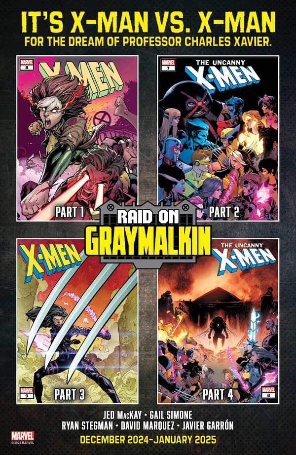 Marvel Announces X-Men Crossover Raid On Graymalkin