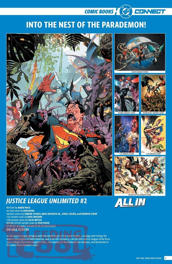 DC Comics Full December 2024 Solicits & Solicitations