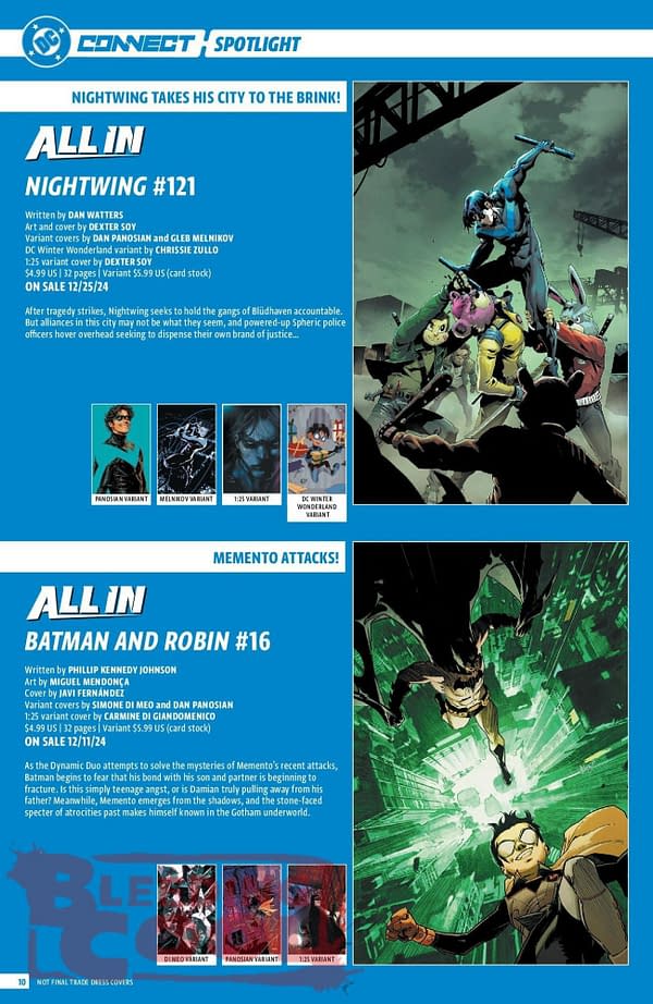 DC Comics Full December 2024 Solicits & Solicitations