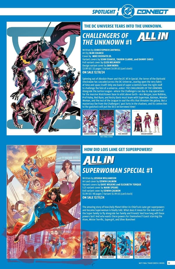 DC Comics Full December 2024 Solicits & Solicitations