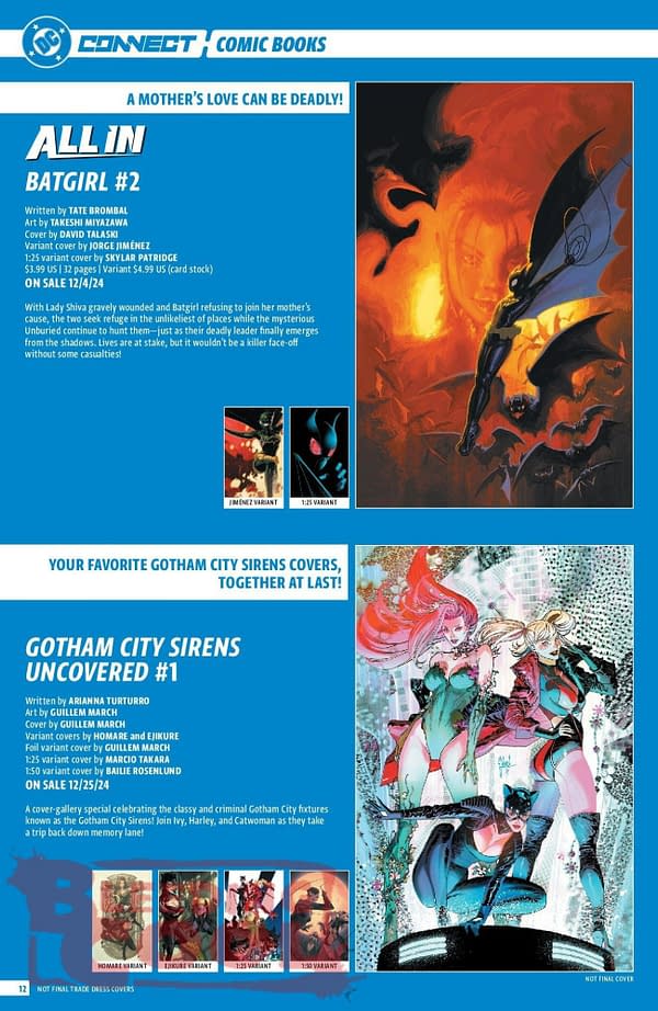 DC Comics Full December 2024 Solicits & Solicitations