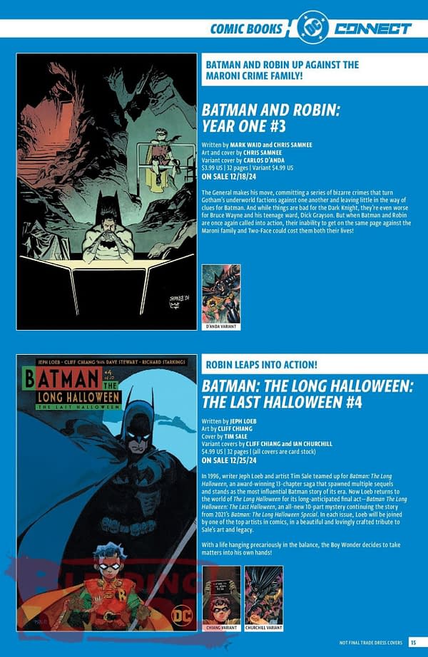 DC Comics Full December 2024 Solicits & Solicitations