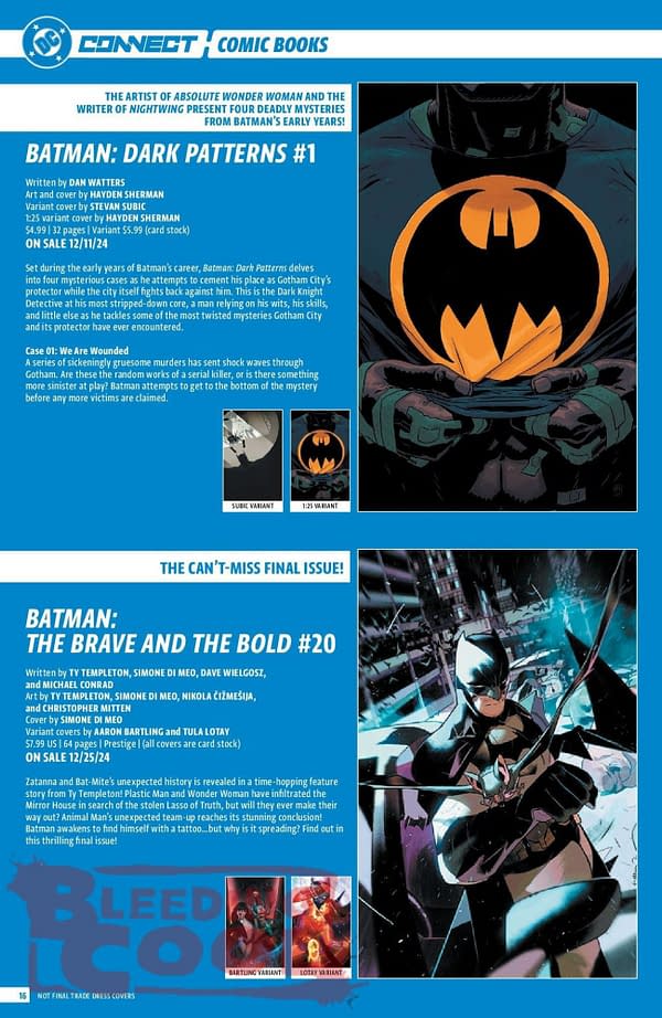 DC Comics Full December 2024 Solicits & Solicitations
