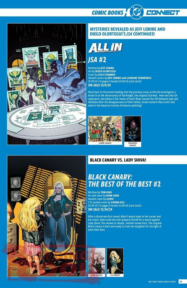 DC Comics Full December 2024 Solicits & Solicitations