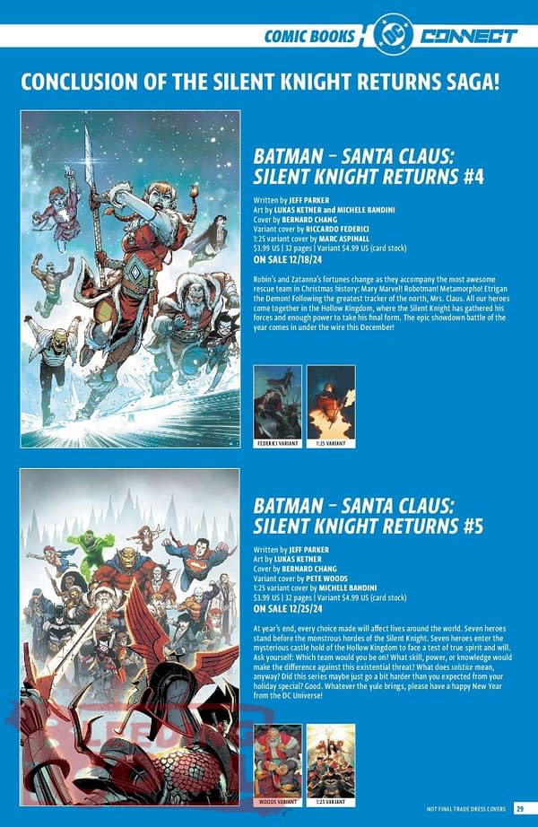 DC Comics Full December 2024 Solicits & Solicitations