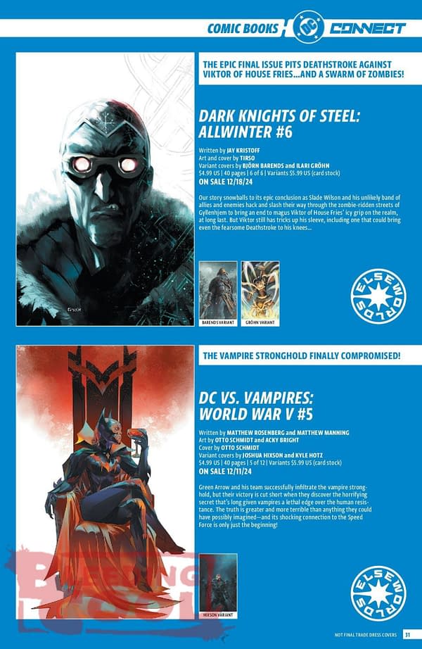 DC Comics Full December 2024 Solicits & Solicitations