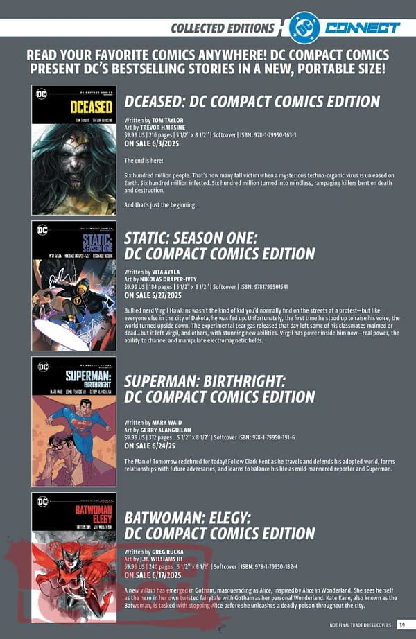 DC Comics Full December 2024 Solicits & Solicitations
